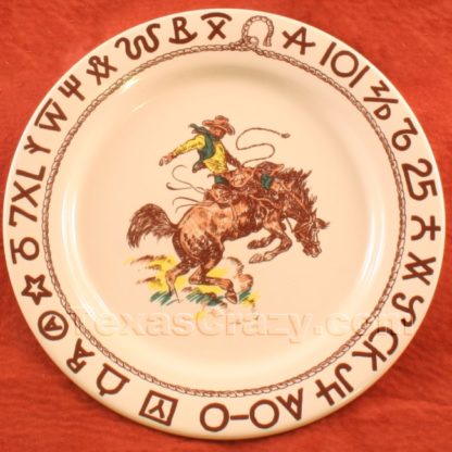 old west dinner plate f