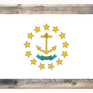Texas Crazy | 2 X 3 Framed Rhode Island State Flag Texas Crazy | 2 X 3 Framed Rhode Island State Flag