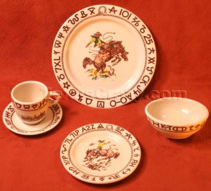 Rodeo Pattern Western Dinnerware set