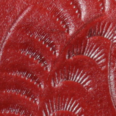 Red Tooled Leather