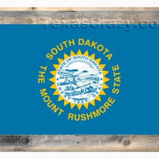 Texas Crazy | 2 X 3 Framed South Dakota State Flag Texas Crazy | 2 X 3 Framed South Dakota State Flag