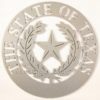 State Seal of Texas Metal Art Wall Plaque