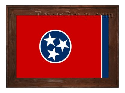 tennessee flag framed dark f