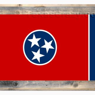 Texas Crazy | 2 X 3 Framed Tennessee State Flag Texas Crazy | 2 X 3 Framed Tennessee State Flag