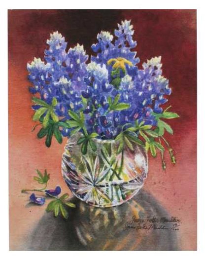 Texas bluebonnets art Jane Mauldin