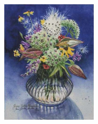 Texas garden floral art print Jane Mauldin