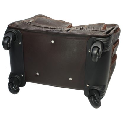tooled leather rolling office 4824 brown underside