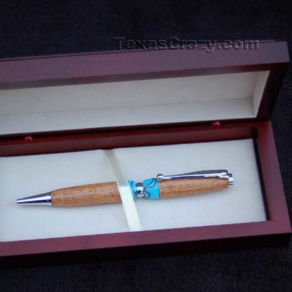 turquoise business pen