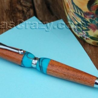Turquoise Mesquite Business Pen