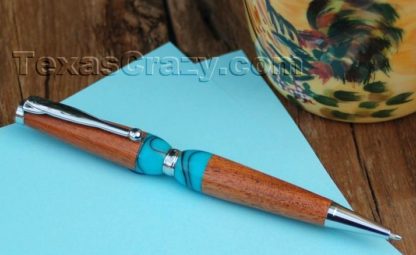 Turquoise Mesquite Business Pen