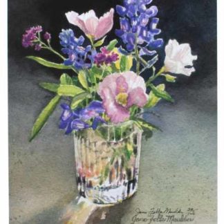 Texas Romance floral art print
