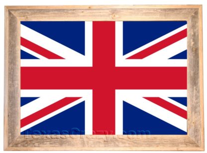 flags of the world framed United Kingdom Flag Framed in Light Barnwood