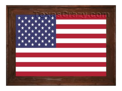 united states flag framed dark f