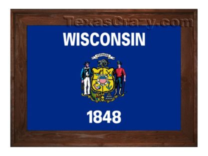 2 X 3 Framed Wisconsin State Flag - Image 2