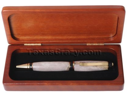 Texas grande antler pen with rosewood gift pen box