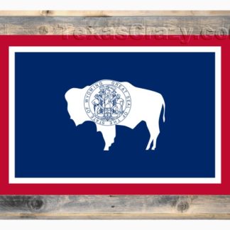 wyoming flag framed