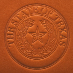 Texas State Seal Die Stamp Saddle