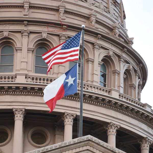 Texas Crazy commercial US Texas flags