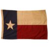 Vintage Large 4 x 6 Foot Antiqued Texas Flag