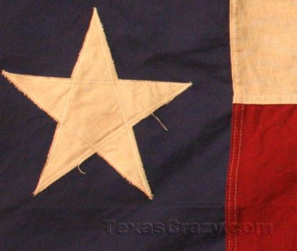 4x6 foot vintage texas flag closeup