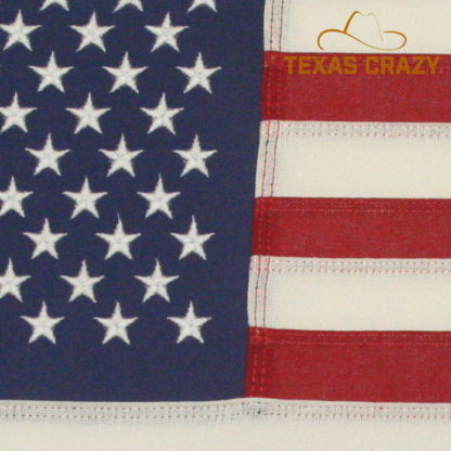 12x18 embroidered sewn us american flag closeup