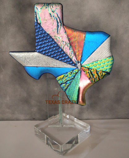Austin Texas Starburst Artglass Sculpture
