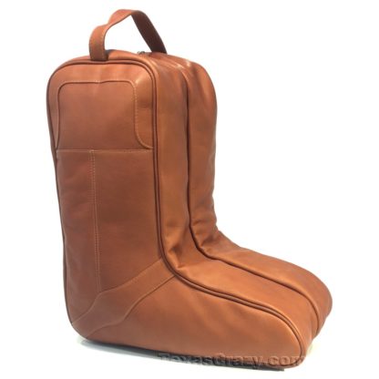 soft leather cowboy boot bag