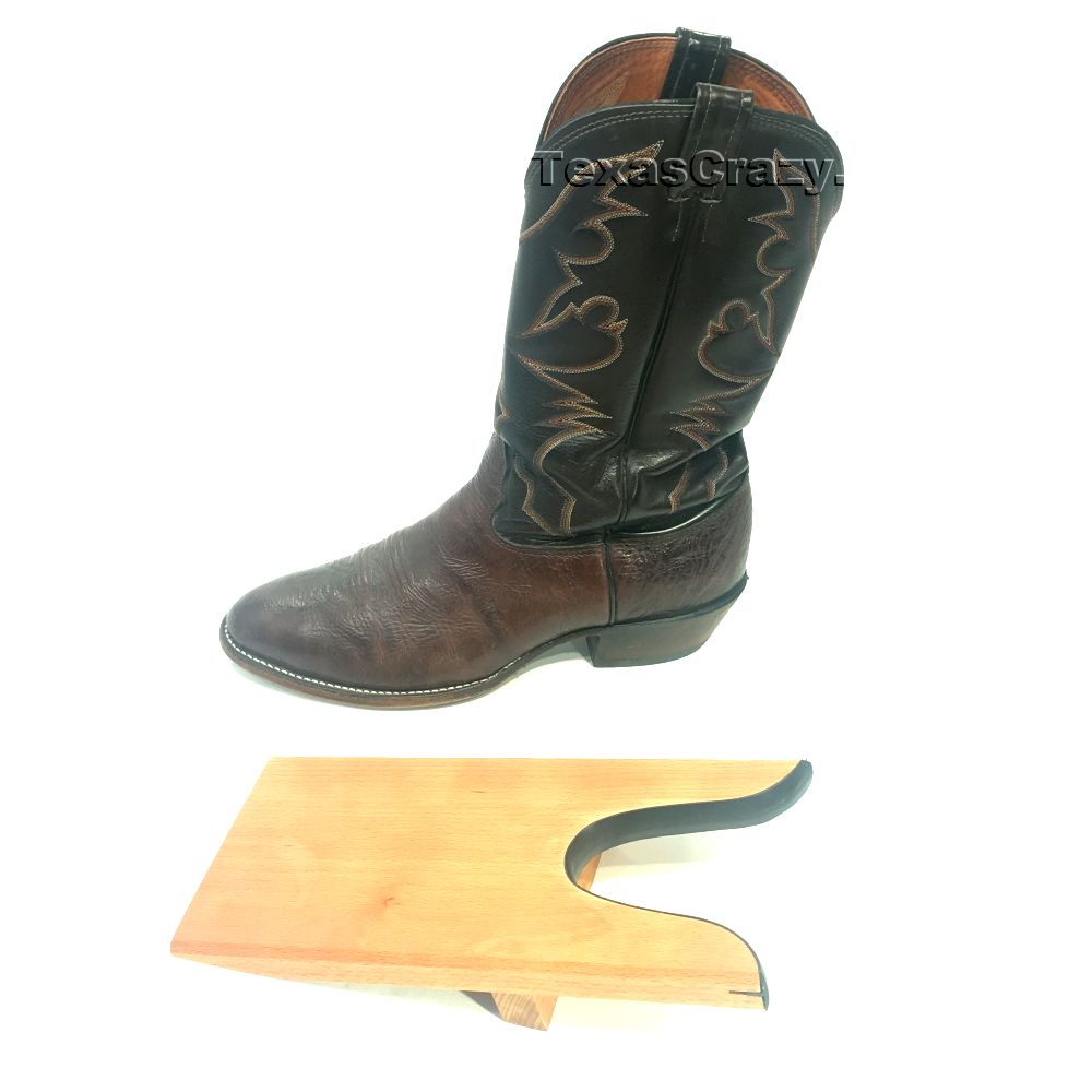 Custom Hardwood Boot Jack - Texas Crazy - Made in Texas