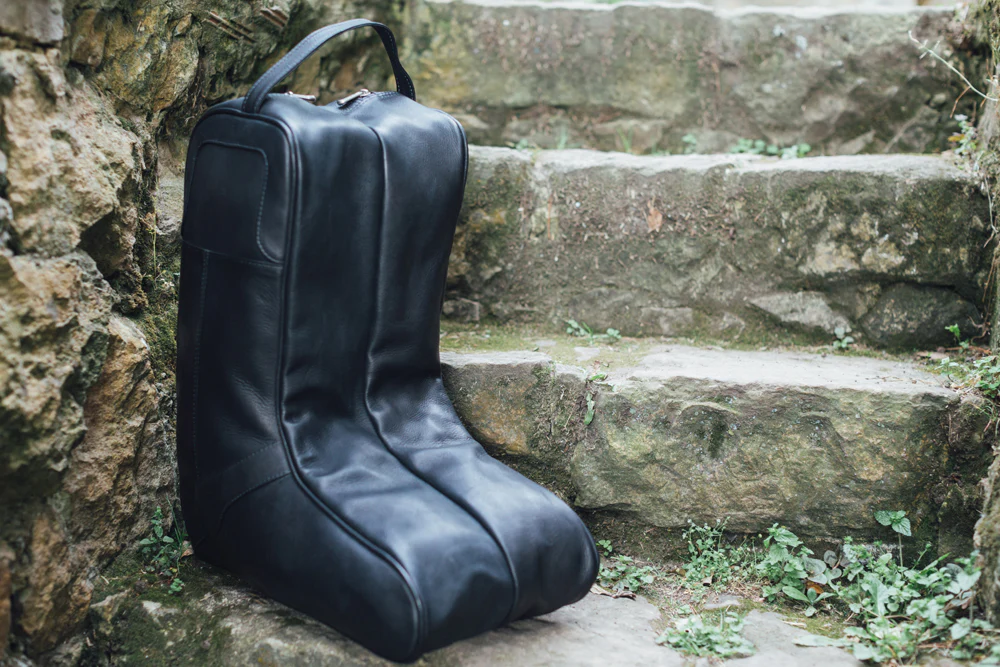 Buy Hand Tooled Leather Garment Bag holds Cowboy Boots