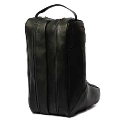 cowboy boot bag leather 3160 black rear entry