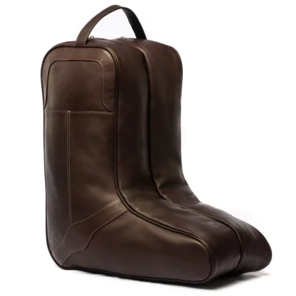 cowboy boot bag leather 3160 Chocolate side view
