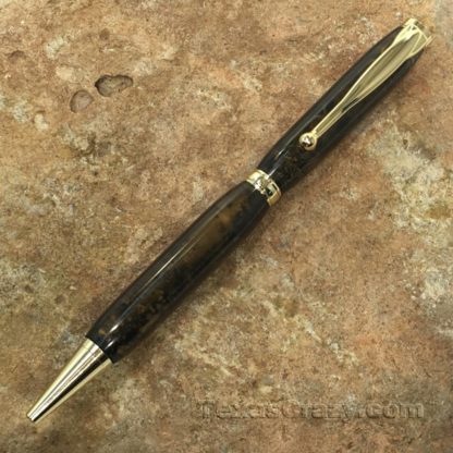 black gold slim crude oil gift pen