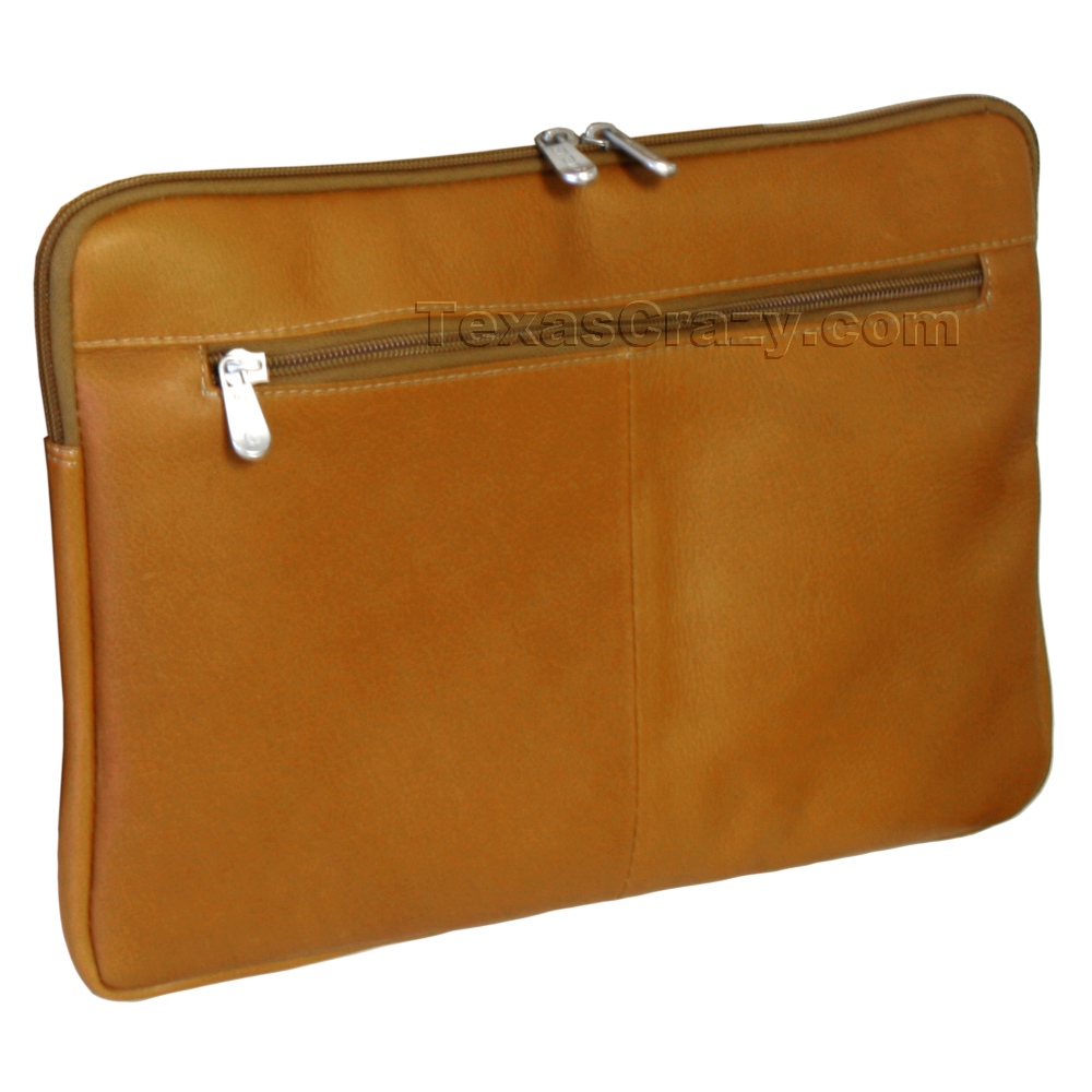 Leather Laptop Sleeve inch size larger laptops - Texas Crazy