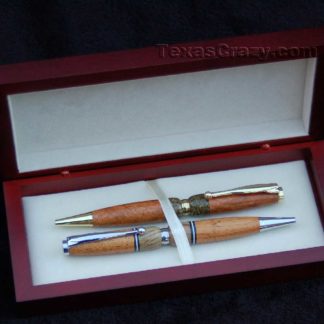 Texas mesquite pen gift set
