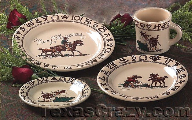 Yellowstone 12-Piece Ceramic Dinnerware Set, John Collection