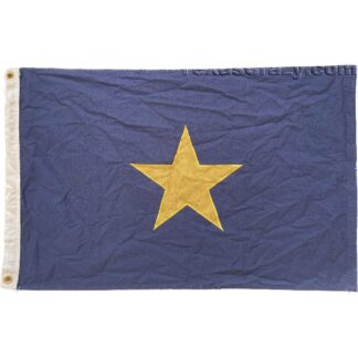 Texas Burnet Flag Cotton Tea-Stained 2 x 3 foot