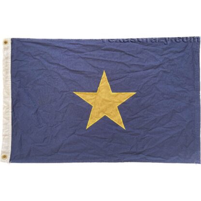 Texas Burnet Flag Cotton Tea-Stained 2 x 3 foot