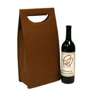 double wine carrier Piel leather 2877