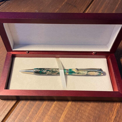 prickly pear cactus skeleton custom pen in box