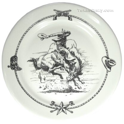 Sky Ranch dinner plate black seconds