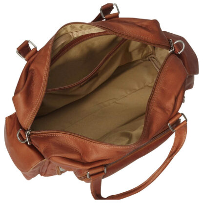 leather carry on bag personalized 3139 interior
