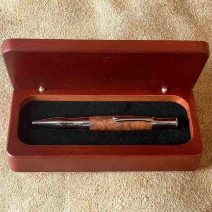 Mesquite Wood Custom Pen Platinum - Image 2