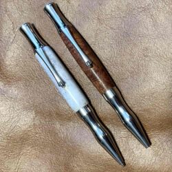 $ 179 - Mesquite Antler Platinum Pen Set in Drawstring Pouches
