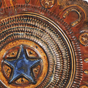 closeup of star and shoes decorative serving bowl